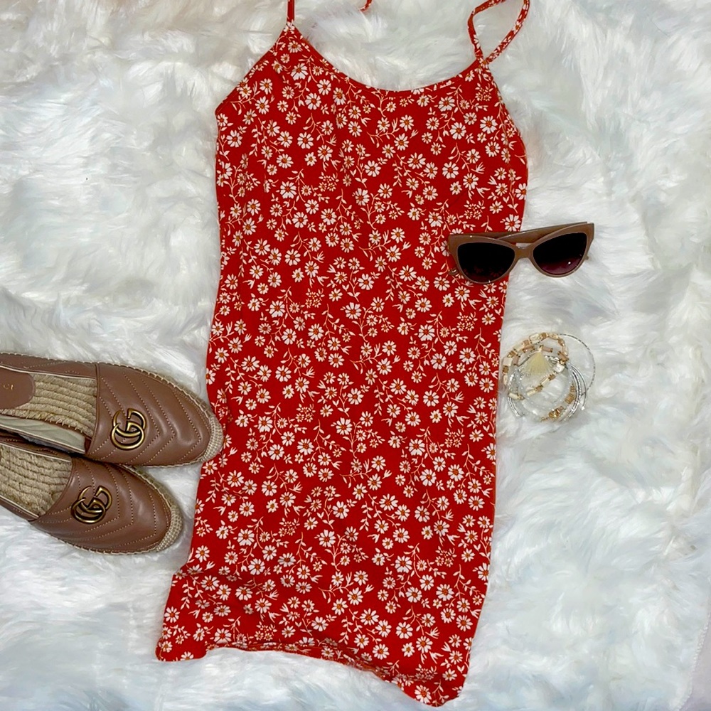 Floral cotton dress forever 21